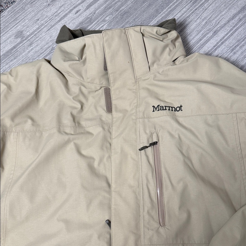 Marmot Men's Tan/Olive Ski Jacket Size XL Tall - Picture 3 of 7